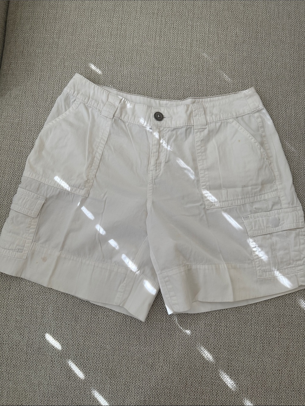 St. John's Bay White Women's Cargo Shorts